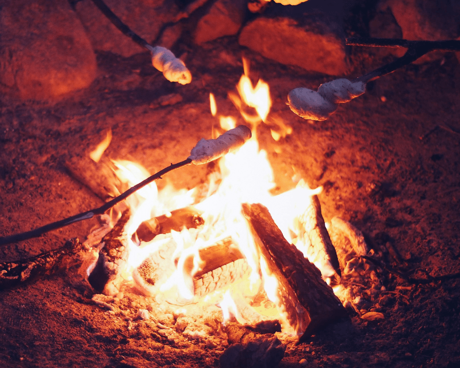 Image of Campfire during Campfire Weekend at Cedar Lodge Texas Lake Cabin Resort.