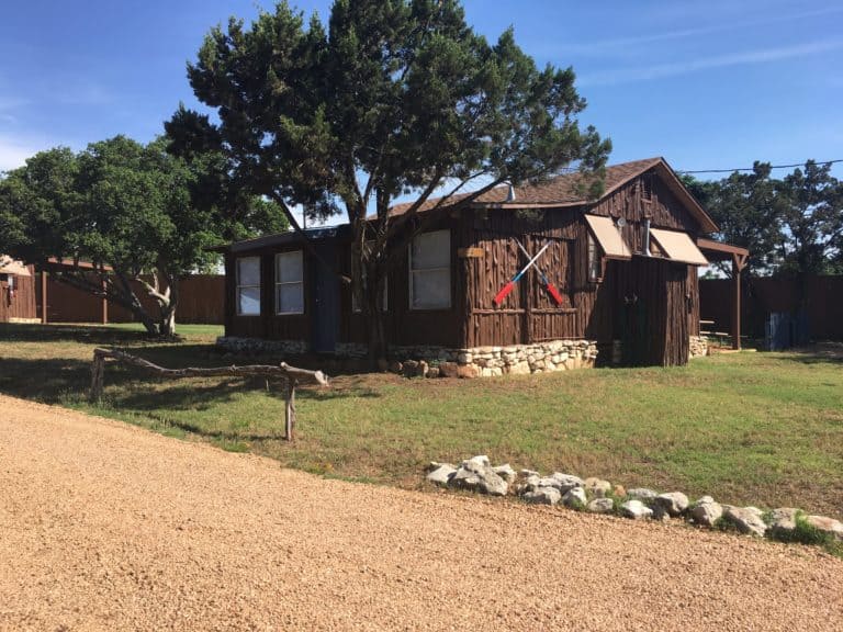Image of one of our Lake Buchanan cabins at Cedar Lodge Texas