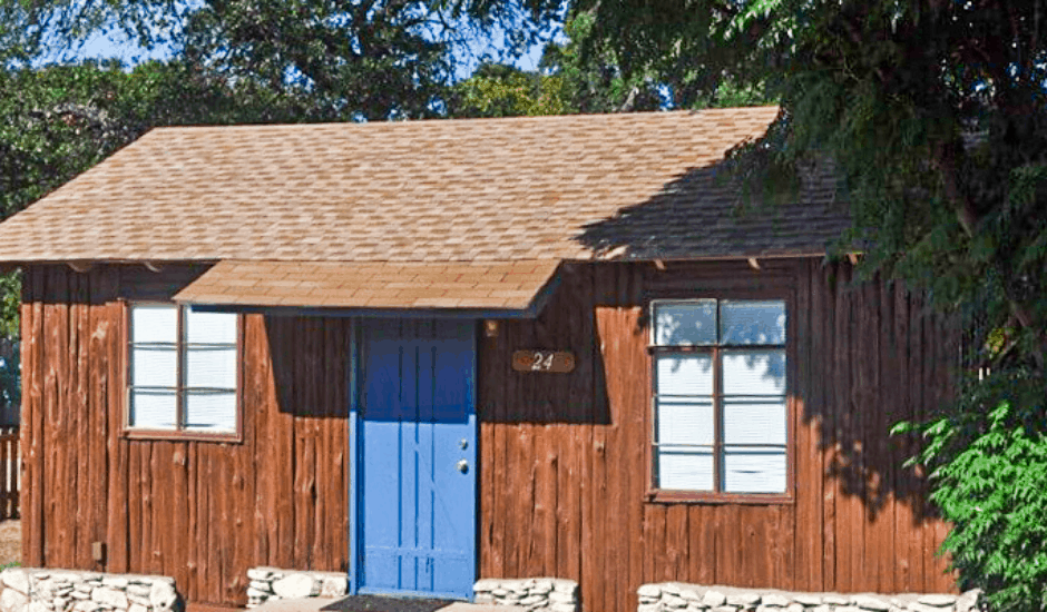Image of Cabin 24 - one of the 4 person cabins available for rent at our Texas Hill Country resort