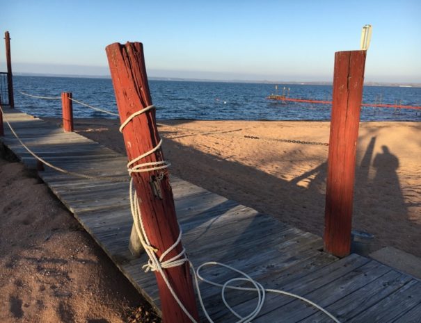 Image of our 300 foot fishing pier at Cedar Lodge Texas lake resort